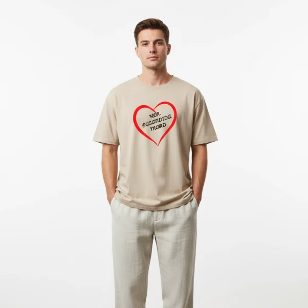 Beige color t-shirt for men