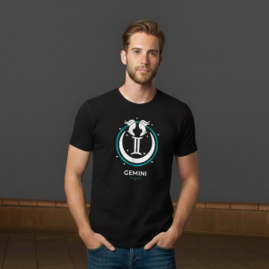 Black printed t-shirt